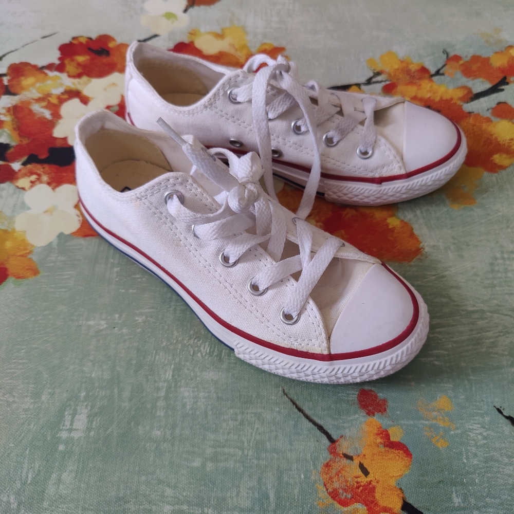 Converse Girls White All Star Size 13